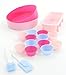 Read 17 Piece Silicone Bakeware Baking Set - Cupcake, Round Cake, Loaf Moulds + Spatula & Pastry Brush Details 17 Piece Silicone Bakeware Baking Set - Cupcake, Round Cake, Loaf Moulds + Spatula & Pastry Brush