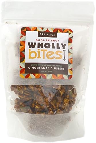 Paleo Granola, Wholly Bites, Ginger Snap Clusters, 6 Oz