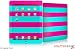 iPad Skin - Kearas Psycho Stripes Neon Teal and Hot Pink - fits Apple iPad by WraptorSkinz