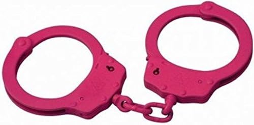 CTS Thompson 1010 PROFESSIONAL GRADE Gorcote PINK Police Security Officer Guard Corrections Inmate Prisoner Chain Hardened STEEL Double Locking Handcuffs Restraints NIJ Certified
