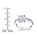 1.25 Carat Princess Cut Sterling Silver Cubic Zirconia Engagement Ring Band Sizes 5 to 9