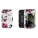 Purple Rose Snap on Hard Skin Cover Faceplate Case for Nokia Surge 6790 + Belt Clip