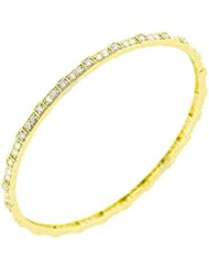 2.16 ct. tw Round Diamond Bangle Bracelet in Prong Setting - G-H SI1 - 18 Kt. Yellow Gold