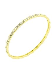 2.16 ct. tw Round Diamond Bangle Bracelet in Prong Setting - G-H SI2 - 14 Kt. Yellow Gold