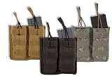 Voodoo Tactical MOLLE Compatible Double Open Top Rifle Magazine Pouch fits M4, M16 and AR-15 Mags