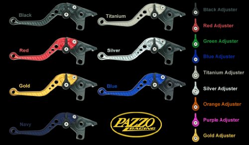 PAZZO SET/PAIR OF BILLET ALUMINUM CLUTCH/BRAKE LEVERS 2007 SUZUKI GSF650 BANDIT