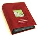 4 X 6 Memories Embroidered - 100 Pocket Patch Faux Suede Photo Album, with Frame, Burgundy