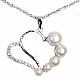 Silver Cubic Zirconia Necklaces, Size: 17 inches