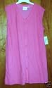 3X Plus Size Pink Swimsuit Coverup Sleeveless Terrycloth Robe