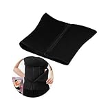 TOOGOO(R)Black Weight Loss Body Sculpting Shaper Abdominal Adjustable Waist Belt Fastener