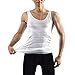 AGPTEK® Men Slimming Body Shaper Vest Shirt Lose Weight Underwears - M White
