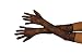 Fancy Dress Gloves - Long Black Lace Spiderweb Gloves