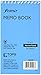 Ampad 25093 Wirebound Pocket Memo Book, Narrow, 5 x 3, White, 50 Sheets