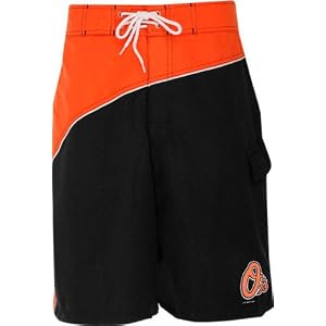 Buy Baltimore Orioles Youth Color Block Swim Trunks by G-III Sports
