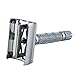 Butterfly Safety Razor by JTrim Heavy Duty Men Shaver Double Edge Safety Razor Chrome Plated with 5 Platinum Blades and Travel Case Includes JPT-BFSR Jay's Products