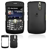 Black Rubberized Hard Phone Cover for BlackBerry Curve 8350i (Nextel/Sprint ....
