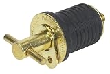 Moeller Turn-Tite Boat Bailer Plug (1-Inch, Brass)