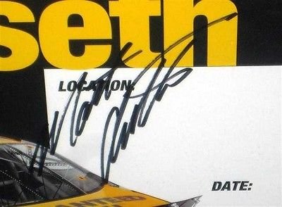 Matt Kenseth NASCAR Driver Dewalt Tools Autographed Framed 24x30 Poster PSA COA