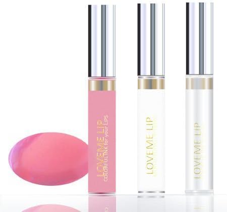 LoveMe Lip Colorful Ink for Your Lips KIT (Color, Moisturizing Gloss, Remover) - PINK ICE