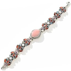 Nicky Butler Raj 29.7ct Pink Chalcedony and Gemstone Sterling Silver 8-3-16... by