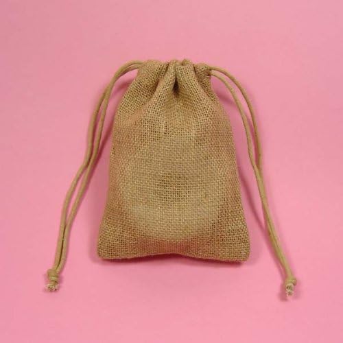 144 3"x5" Wedding Burlap Bags with Double Drawstrings