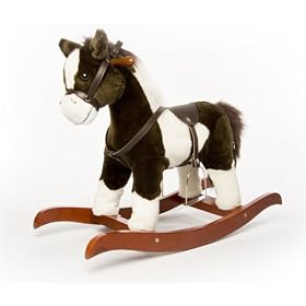 Rocking Horse Brown/White 66 cm
