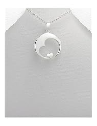 Heart Pendant Necklace In 92.5 Sterling Silver