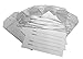 Clear Vinyl Luggage Tags with Loops & Name Cards - Set of 10