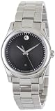 Movado Womens 0606482 Movado Sportivo Stainless-Steel Black Museum Dial Bracelet Watch