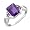 2.31 Ct 9X7mm Amethyst & Black Diamond .925 Silver Ring
