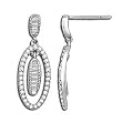14K White Gold Diamond Earrings