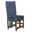 Sure Fit Cotton Duck Short Dining Room Chair Slipcover - Blue Stone