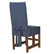 Sure Fit Cotton Duck Short Dining Room Chair Slipcover - Blue Stone
