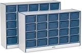 20 TRAY MOBILE CUBBIE Without trays - NAVY