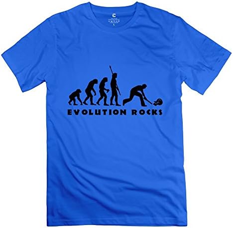 LON Men's Evolution Smash Guitar Cotton T-Shirt RoyalBlue L