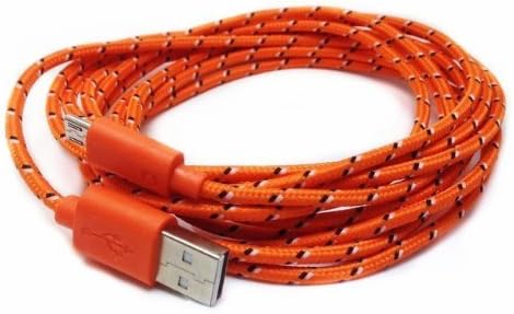 Galaxy S6 Charger Cable, JACKpoloo® 6Feet | 2Meter High Speed Premium USB 2.0 Micro USB Cable [USB A Male to Micro B] All in one Data, Sync and Charge Cable for Android, Samsung, HTC, Nokia, Nexus, BlackBerry, Motorola and More (orange)