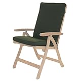 Royal Teak Estate Fullback Cushion, Color: Green Royal Teak Estate Fullback Cushion, Color: Green