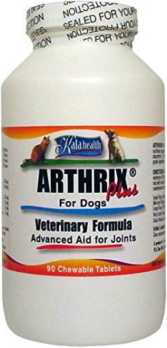 Arthrix Plus 90 chewable tablets. All ingredients (MSM, Glucosamine, Chondroitin, CMO, Ester C and Minerals) are 100% guaranteed to be sourced and made in the USA. Powerful joint support supplement that can be used by itself or in combination with veterinary medications.