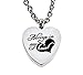 Always in My Heart Urn Necklace Pendant with Funnel Filler Kit Cremation Ashes