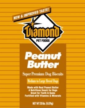 Diamond Dog Biscuits, Gourmet Peanut Butter, 20 Pound Bag