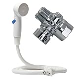 Rinse Ace 3025 Snap 'N Spray 6-Foot Quick-Connect and Detachable Hose with On/Off Sprayer, White