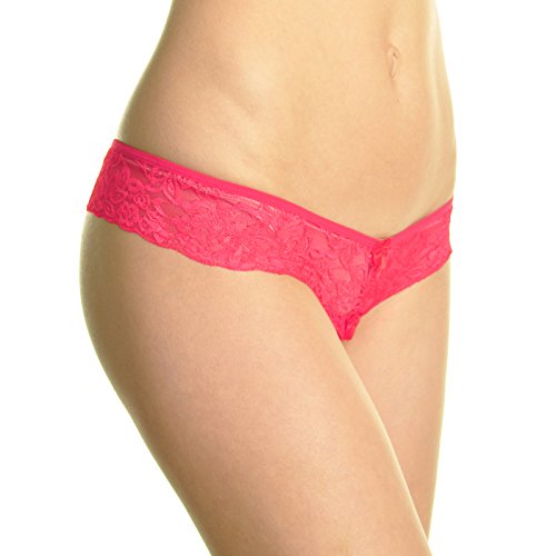 Angelina 2-Pair-Pack Sexy Lace Crotch-less Panties