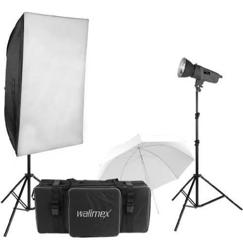 Walimex Pro VE-150/150 und Softbox (60x90 cm) Studioset (2x Studioblitze, 2x Lampenstative Preisvergleich