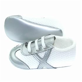 Baby CUQUITO Pram Trainers Grey/White