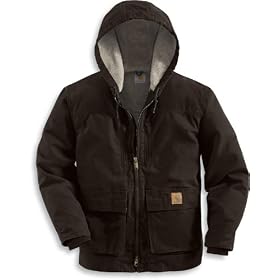 Carhartt Mens Sherpa Lined Sandstone Jackson Coat