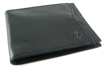 Columbia Black Leather Front Pocket Wallet w/Money Clip Columbia Black Leather Front Pocket Wallet w/Money Clip