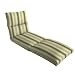 Arden Beauville Stripe Grass Cartridge Chaise Cushion