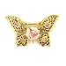  : VINTAGE COLLECTION BUTTERFLY PINK ROSE PIN
