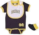 NCAA Michigan Wolverines Onesie Bib & Bootie Set