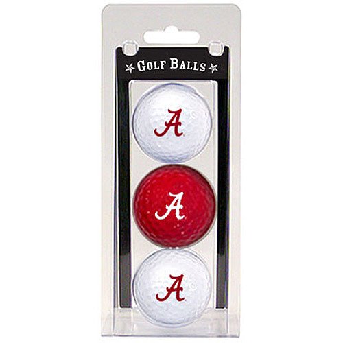 Alabama Crimson Tide Pack Of 3 Golf Balls From Team Golf